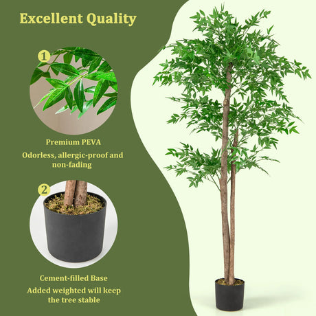 150 CM Artificial Bamboo Tree Faux Bamboo Plant