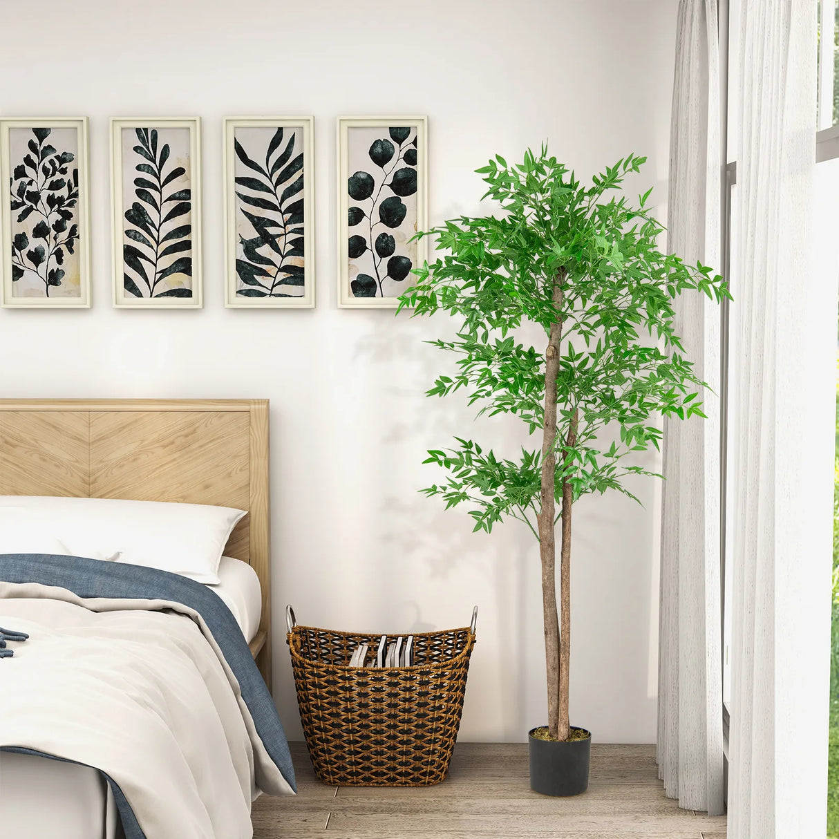 150 CM Artificial Bamboo Tree Faux Bamboo Plant