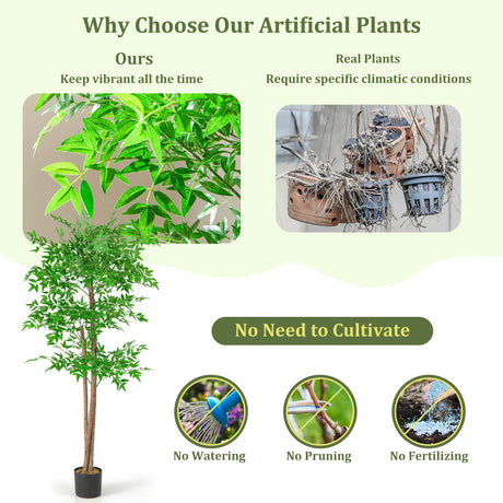 150 CM Artificial Bamboo Tree Faux Bamboo Plant