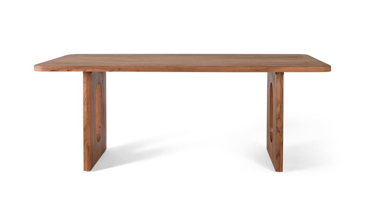 Giner and Colomer - Rectangular Acacia Wood Dining Table With Non-Slip Pads