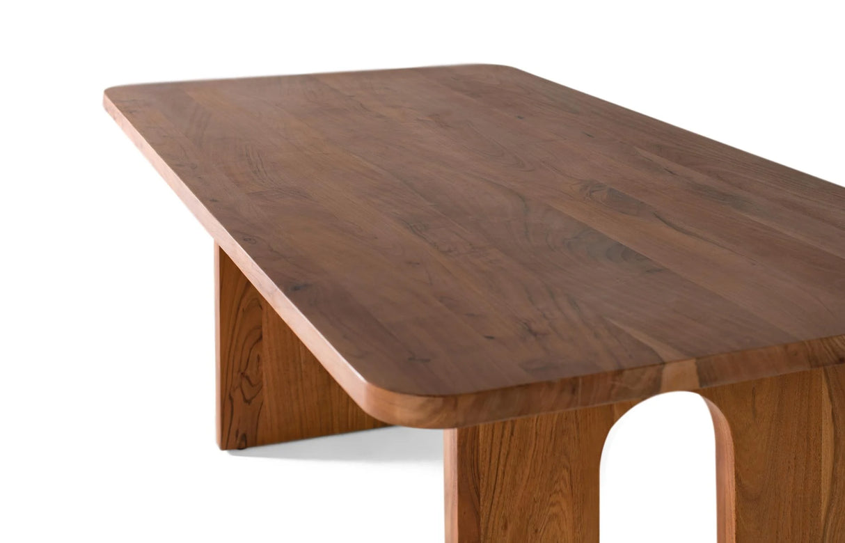 Giner and Colomer - Rectangular Acacia Wood Dining Table With Non-Slip Pads