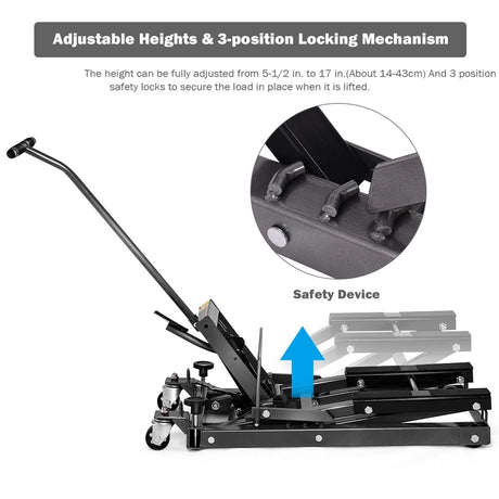 Motorcycle ATV Jack Lift Stand Quad Bike Hoist