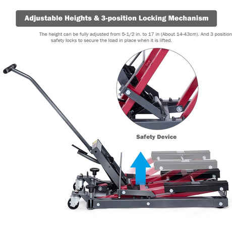 Motorcycle ATV Jack Lift Stand Bike Hoist