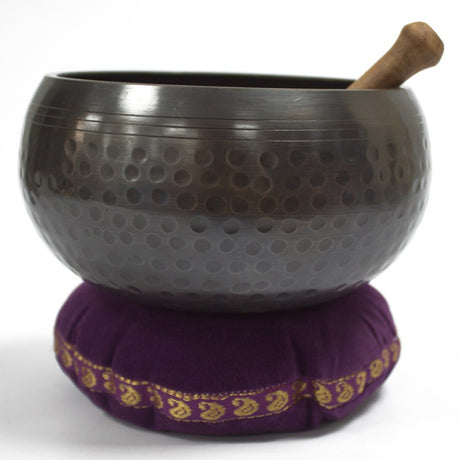 Singing Bowl Velvet Cushion - 16cm