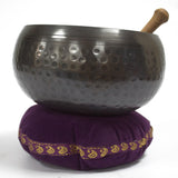 Singing Bowl Velvet Cushion - 16cm