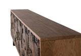 Giner and Colomer - 6-Door Acacia Wood Sideboard In Natural & Black