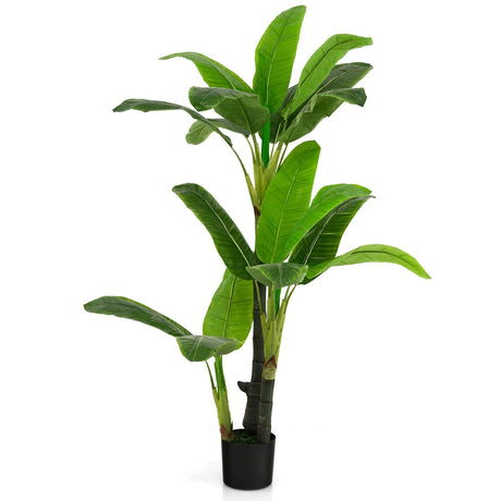 5 Feet Artificial Tree with 18 Large Leaves