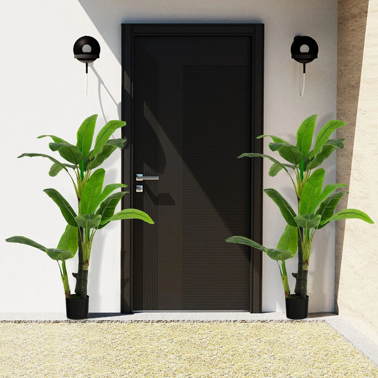 5 Feet Artificial Tree with 18 Large Leaves