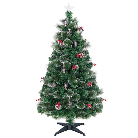 150/180CM  Artificial Christmas Tree with 8 Lighting Modes and Optical Fibers-150 cm