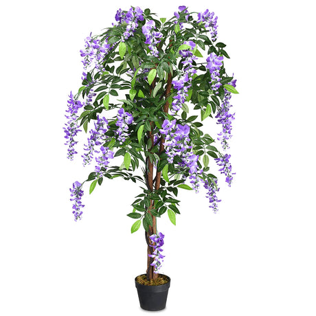 Artificial plant tree with wisteria flowers 150cm