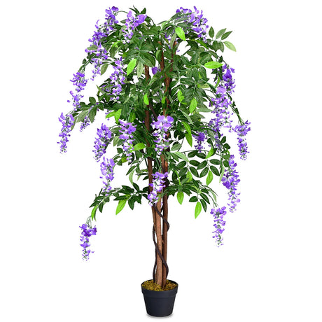 Artificial plant tree with wisteria flowers 150cm