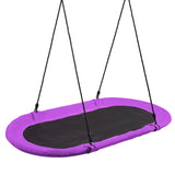 60 Inch Saucer Surf Outdoor Adjustable Swing Set-Purple