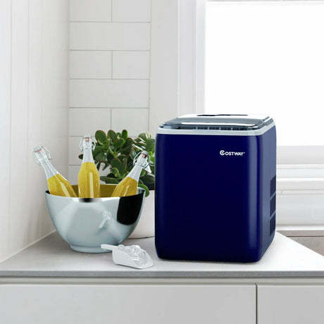 Portable Electric Ice Cube Maker 2.6L-Blue
