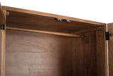 Giner and Colomer - 2-Door Acacia Wood Wardrobe In Natural & Black