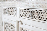Giner and Colomer - Antique White Mango Wood Sideboard With 4 Doors & 4 Drawers