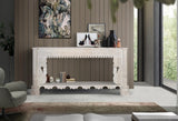 Giner and Colomer - Mango Wood Console With Turned Legs & Carved Details