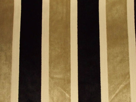 Eleganza Broad Stripe Gold/Ebony / SR17264 (Per Metre)