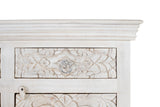 Giner and Colomer - Antique White Mango Wood Sideboard With 4 Doors & 4 Drawers