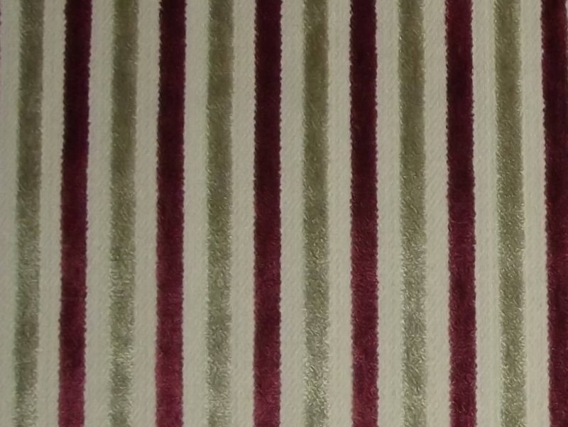 Eleganza Candy Stripe Cranberry / SR17333 (Per Metre)