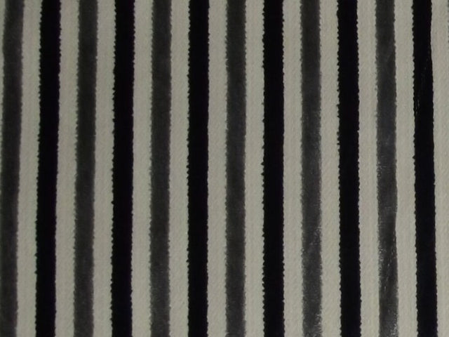 Eleganza Candy Stripe Charcoal / SR17335 (Per Metre)