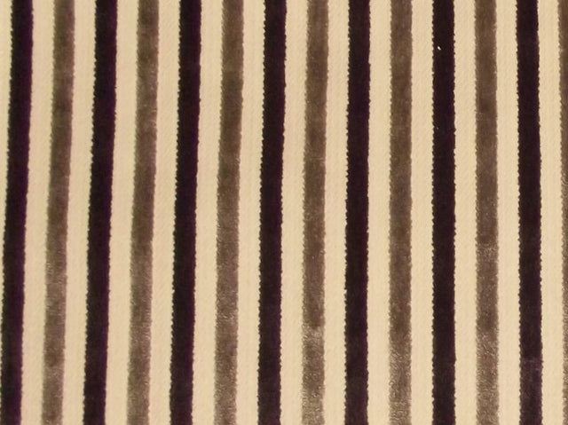 Eleganza Candy Stripe Damson/Grey / SR17273 (Per Metre)