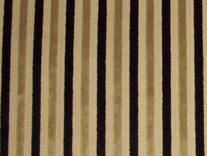 Eleganza Candy Stripe Ebony/Gold / SR17274 (Per Metre)