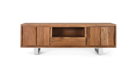 Giner and Colomer - Acacia Wood TV Cabinet With 4 Doors & 1 Drawer