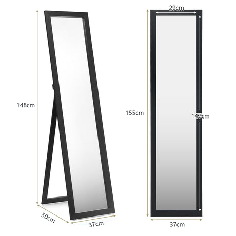 Full-size free-standing mirror 155 x 37 cm