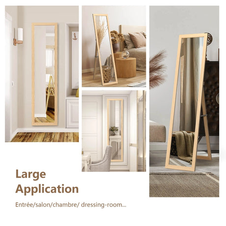 Full-size free-standing mirror 155 x 37 cm