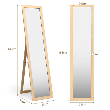 Full-size free-standing mirror 155 x 37 cm