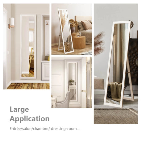 Full-size free-standing mirror 155 x 37 cm