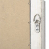 Antique White Frame Narrow Wall Mirror