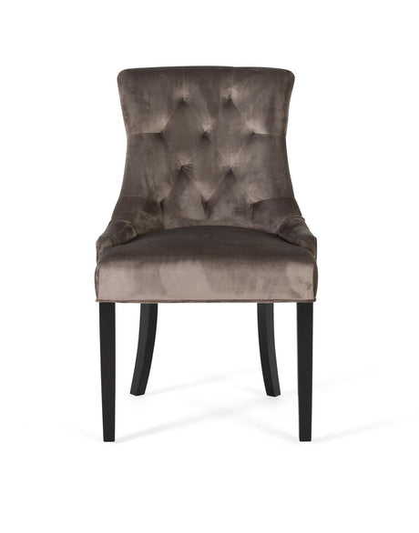 Giner and Colomer  Set Of 2 Chairs Upholstered In Velvet-Finish Polyester Fabric