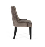 Giner and Colomer  Set Of 2 Chairs Upholstered In Velvet-Finish Polyester Fabric