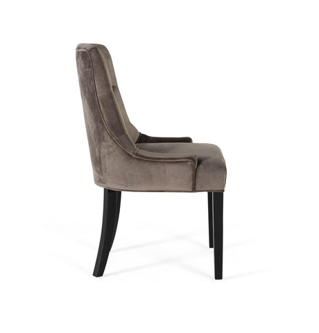Giner and Colomer  Set Of 2 Chairs Upholstered In Velvet-Finish Polyester Fabric