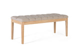 Giner and Colomer - Pine Wood Stool With Beige Upholstery