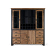Giner and Colomer - 4-Door, 8-Drawer Mango Wood Cupboard In Natural & Black
