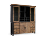 Giner and Colomer - 4-Door, 8-Drawer Mango Wood Cupboard In Natural & Black