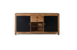 Giner and Colomer - Mango Wood Sideboard With Interior Lighting, 2 Metal Doors & 2 Drawers