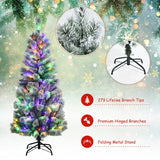 Illuminated Artificial Christmas tree with 140/200 LED lights-5FT