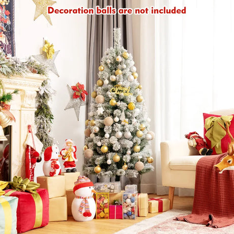 Illuminated Artificial Christmas tree with 140/200 LED lights-5FT