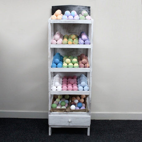 Bath Bomb 5 Shelf Display - Whitewash