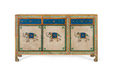 Giner and Colomer - Hand-Painted Mango Wood Sideboard With 3 Doors & 3 Drawers
