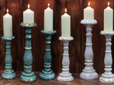 Small Candle Stand - Turquois Gold