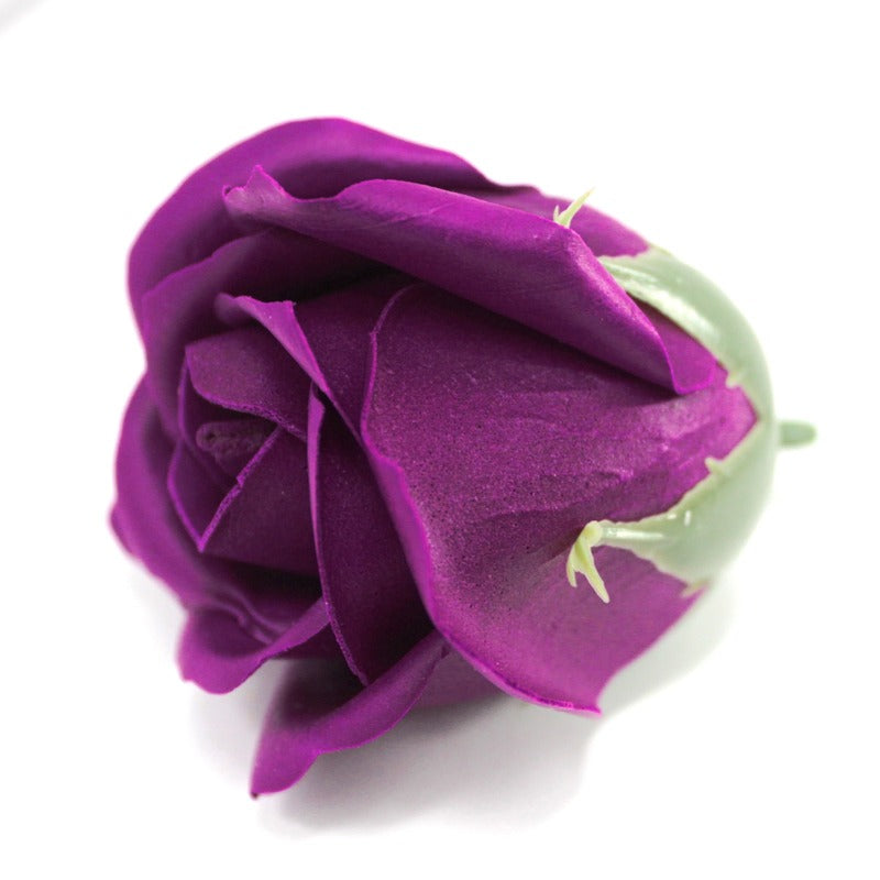 Craft Soap Flowers - Med Rose - Deep Violet