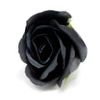 Craft Soap Flowers - Med Rose - Black