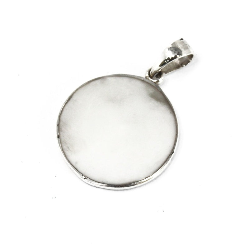 Tree of Life Silver Pendant 22mm - Mother of Pearl