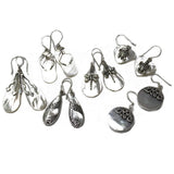 Shell & Silver Earrings - Classic Disc - MOP