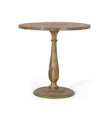 Giner and Colomer - Round Hand-Painted Mango Wood Dining Table