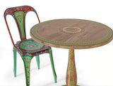 Giner and Colomer - Round Hand-Painted Mango Wood Dining Table